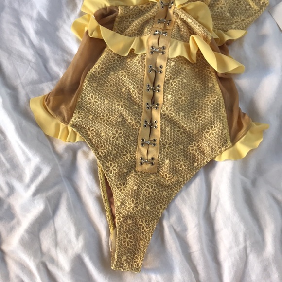 NWT For Love & Lemons Elle One Piece Swimsuit XS - Picture 4 of 14
